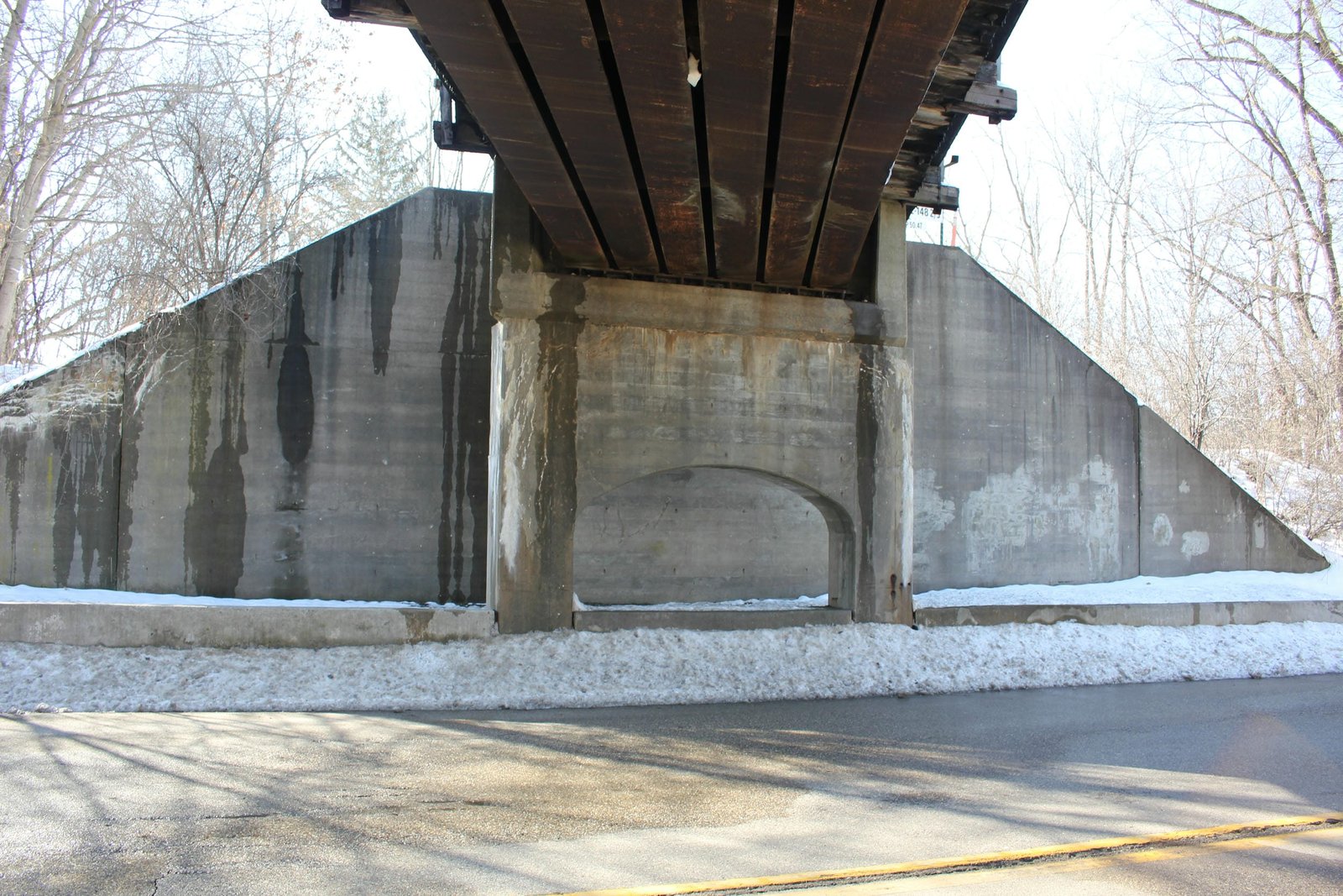 Under bridge